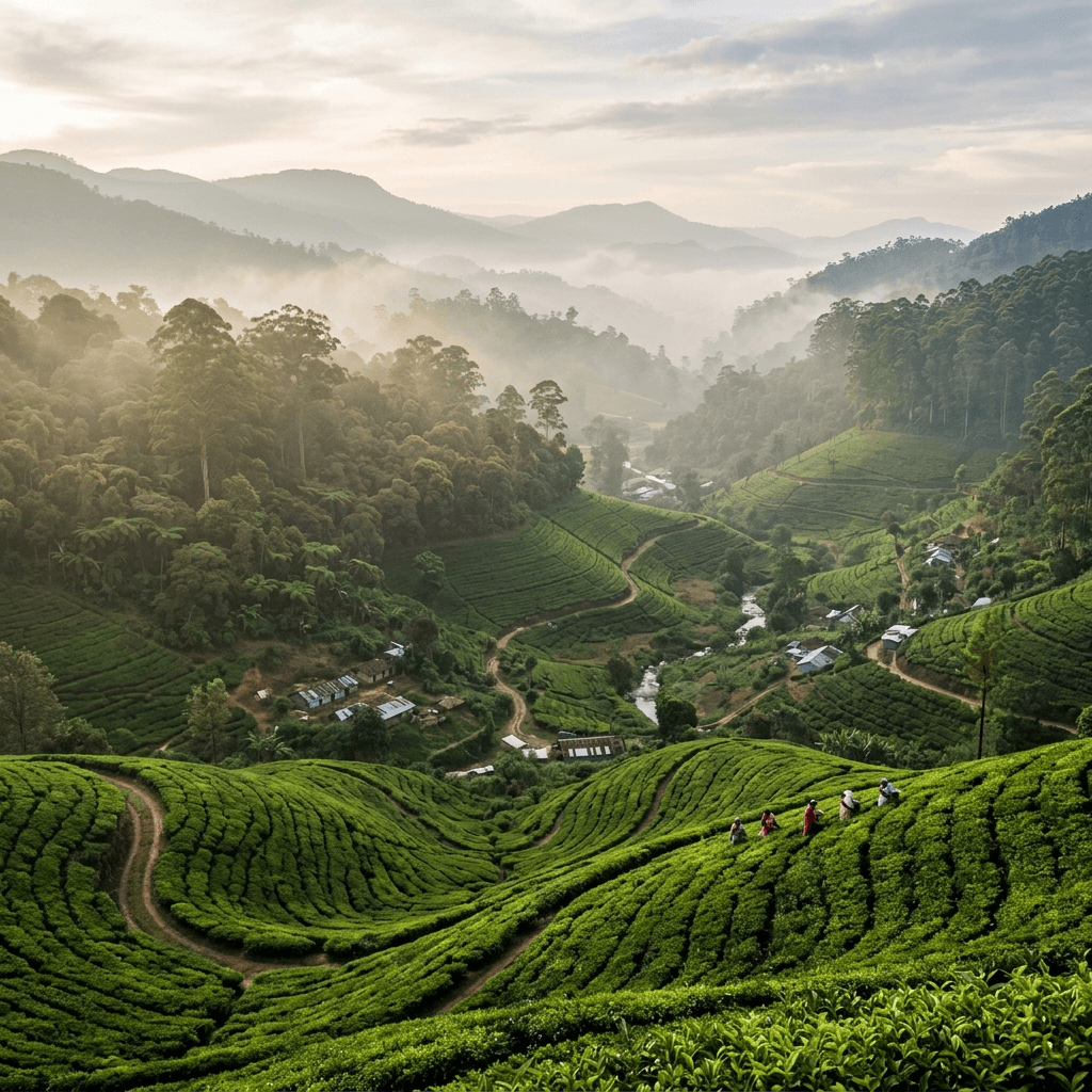Sri Lanka Tea Fields
